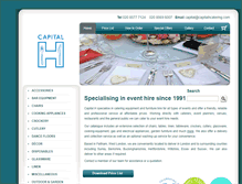 Tablet Screenshot of capitalcateringhire.com